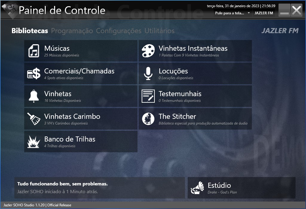 Todos os programas auxiliares em um único arquivo executável. Captura créditos: radiotvwebnews
