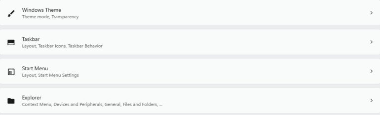 Customização, temas, barra de tarefas, menu iniciar e windows explorer.Captura créditos: radiotvwebnews