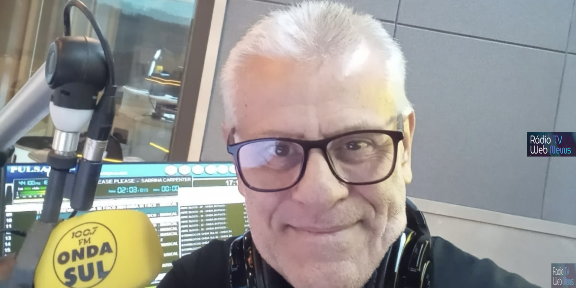 Afonso Cruz nos estúdios da OndaSul