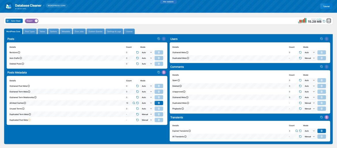 Database Cleaner
