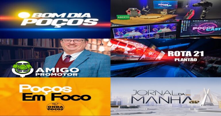 Grade de programação Montagem Créditos: Radiotvwebnews