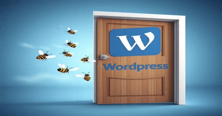 Invasão no Wordpress. Ilustração créditos: IA