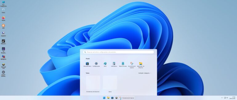 Menu Iniciar Limpo. Captura créditos: radiotvwebnews