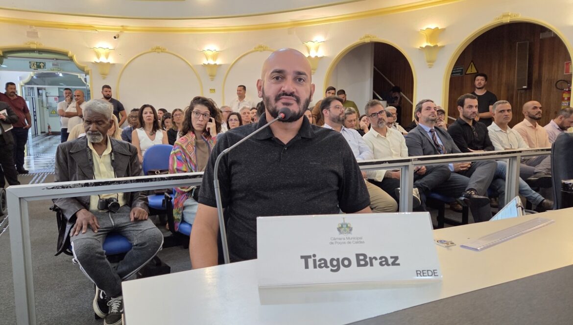 Vereador Tiago Braz - (Rede). Foto créditos: Ascom Câmara Municipal