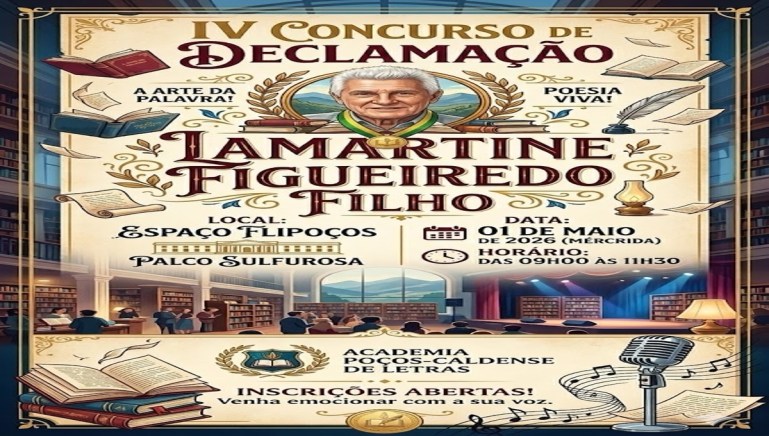 Academia Poços Caldense de Letras. Foto créditos : Valéria Ayuso (IA)