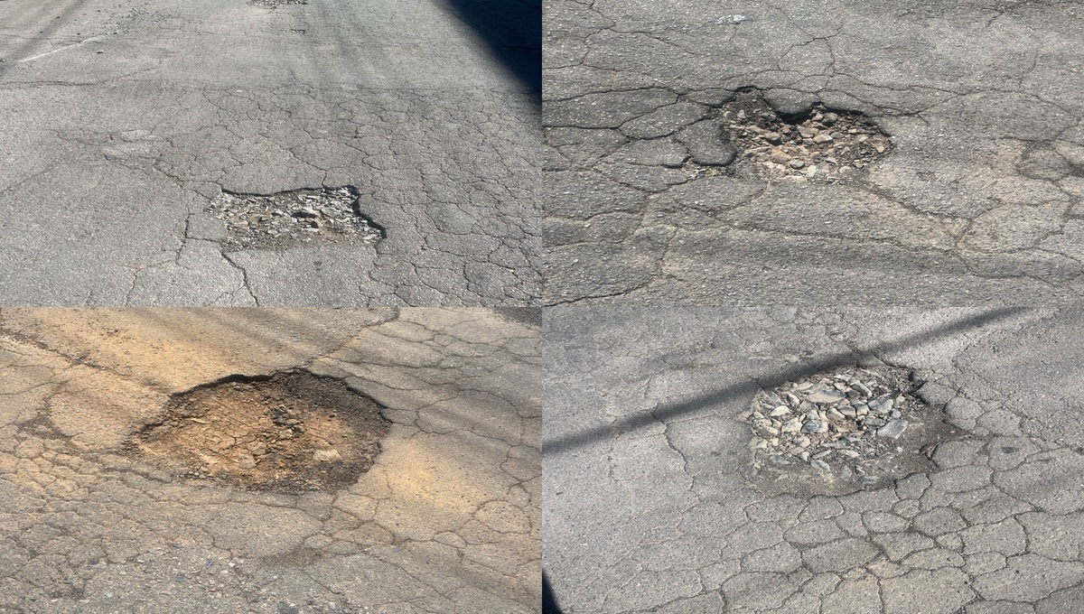 Há buracos na maioria das ruas dos bairros. Foto créditos: radiotvwebnews