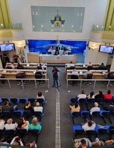 Plenário da Câmara. Foto créditos: Câmara municipal de Poços de Caldas-MG.