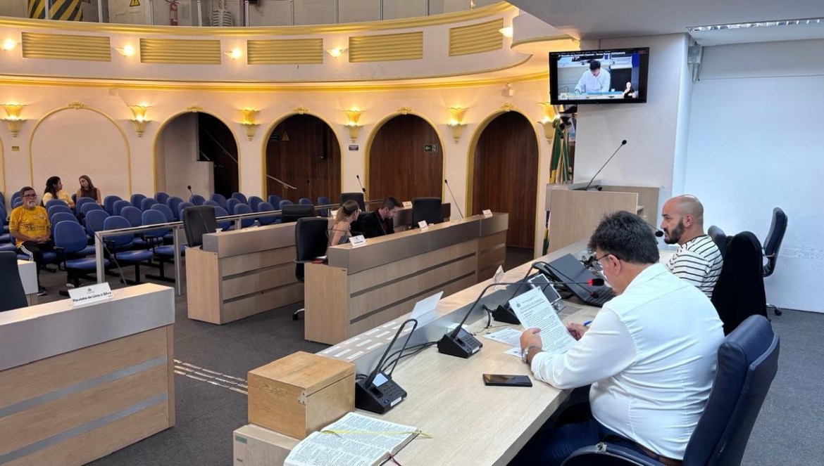 Vereadores Kleber Silva e Tiago Braz. Foto créditos: Assessoria da câmara