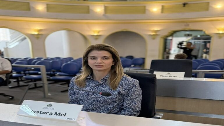 Vereadora Mel Maximiano. Foto créditos: assessoria da vereadora