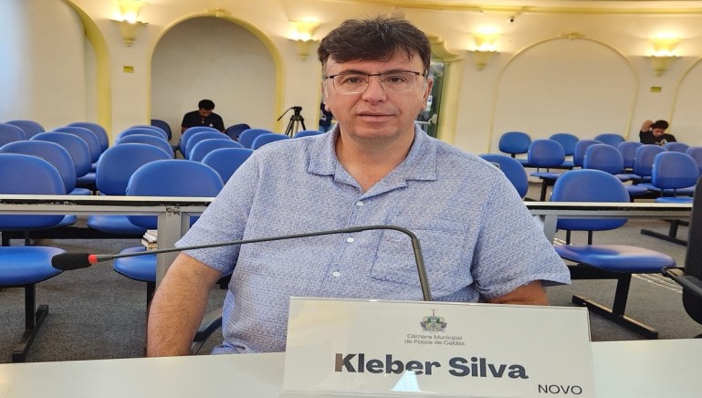 Vereador Kleber Silva (Novo). Foto créditos : Ascom câmara