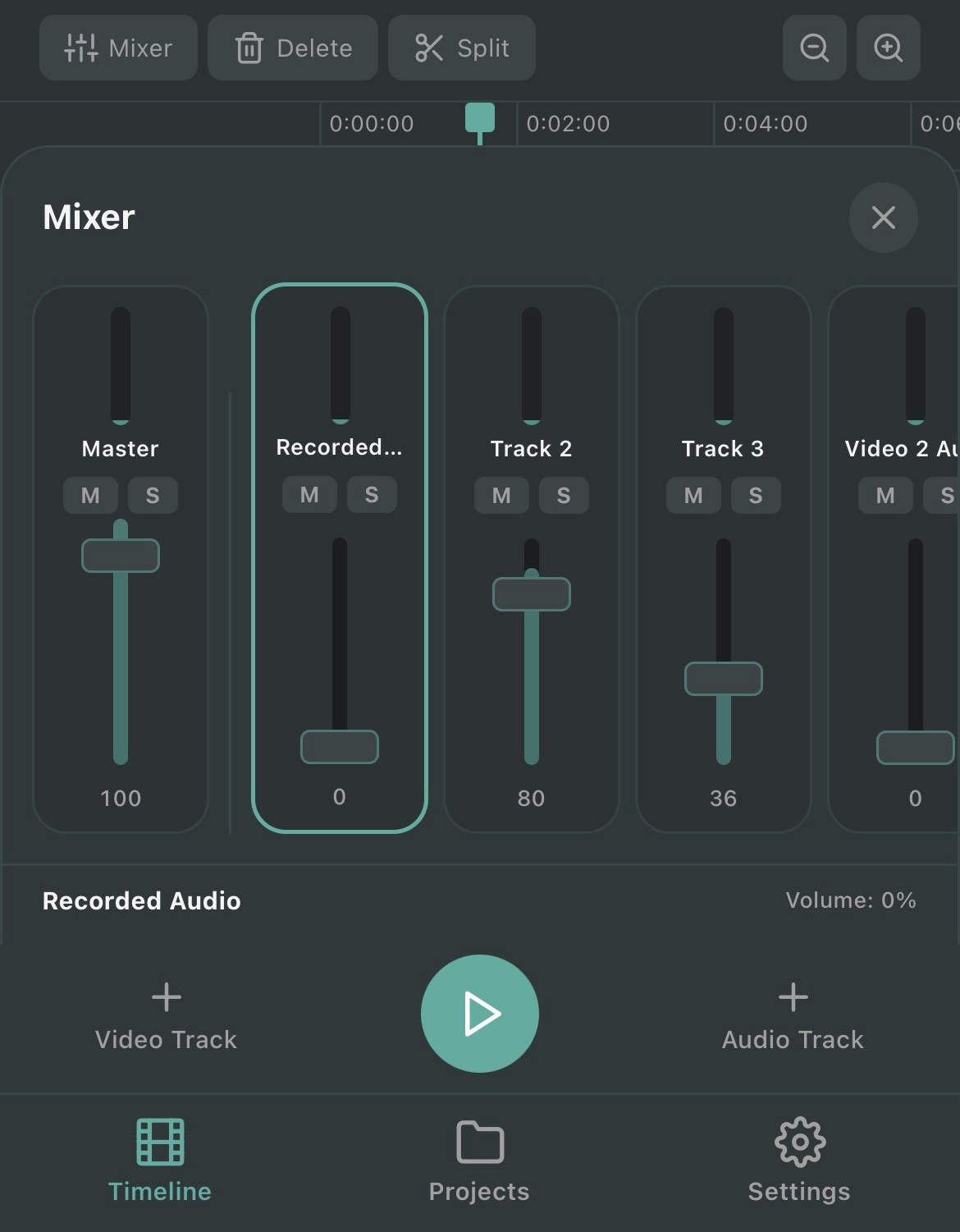 Mixer de áudio do Reelab. Captura créditos : radiotvwebnews