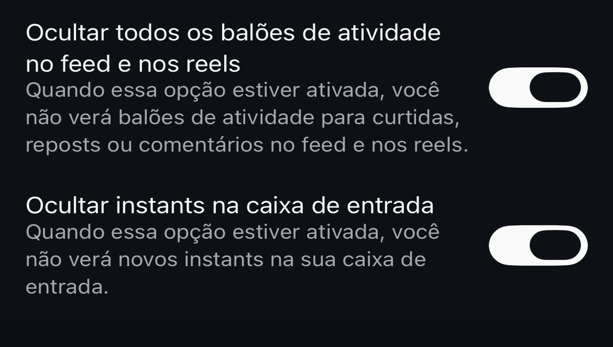 Desativando o Instants no Instagram